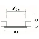 LED Ceiling recessed luminaire PATTA-I, round, 12W, COB LED, 38°, 3000K, IP65, incl. Driver