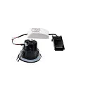 LED Ceiling recessed luminaire PATTA-F, round, 12W, COB LED, 38°, 3000K, IP65, incl. Driver