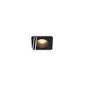 LED Ceiling recessed luminaire PATTA-F, square, 12W, COB LED, 38°, 3000K, IP65, incl. Driver, black