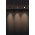SLV LED Einbauleuchte H-LIGHT 1 LED, 11,5W, 20°, 2700K, inkl. Treiber, Clipfeder, schwarz matt