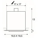 Ceiling recessed spot KADUX 1 ES111 Downlight, GU10, 230V, black