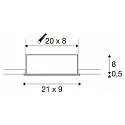 SLV LED Deckeneinbaustrahler KADUX Triple, 3x6,2W, COB LED, 3000K, 38°, inkl. Treiber, Clipfedern, schwarz