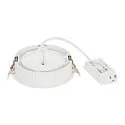 SLV LED Decken-Einbauleuchte OCCULDAS 14, indirekt, IP20, 350mA, 15W 3000K 810lm 120°, inkl. Treiber + Clipfeder, dimmbar, weiß