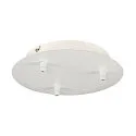 Ceiling canopy FITU 3, round, incl. strain relief, white