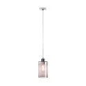 SLV Pendelleuchte FENDA, 150cm, mit offenem Kabel, E27, ohne Schirm, Chrom