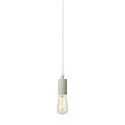 SLV Pendelleuchte FITU PD, E27, Länge 9.1cm, Pendel 500cm, mit offenem Kabelende, Weiß
