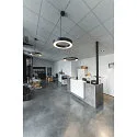 LED Pendelleuchte MEDO RING 60, 33W 3000K 2200lm 105°, dimmbar 1-10V, schwarz