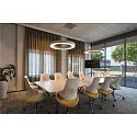 SLV LED Pendant luminaire MEDO RING 90 LED, 58W, 105°, 3000K, white
