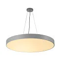 SLV LED Ceiling luminaire MEDO 90 LED Pendant luminaire, 120W, 120°, 3000K, silver grey