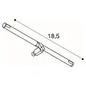 SLV Lampenhalter COSMIC QR-C51 für TENSEO 12V Niedervolt-Seilsystem, GX5.3 max. 35W, schwenkbar, 2er-Set, Schwarz