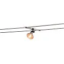 Lampenhalter COSMIC QR-C51 für TENSEO 12V Niedervolt-Seilsystem, 2er-Set, GX5.3 max. 35W, schwenkbar, Chrom