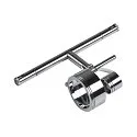 SLV Seilleuchte SALUNA QR-C51 für TENSEO 12V Niedervolt-Seilsystem, drehbar, schwenkbar, Chrom