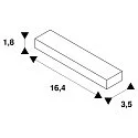 SLV Flexverbinder für 1-Phasen HV-Stromschiene, Weiß