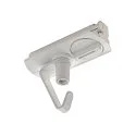 Adapter für 1-Phasen HV-Stromschiene, elektrisch, mit Haken, Weiß