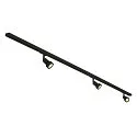 SLV 3er Set 1-Phasen Strahler PURI TRACK, inkl. 3x LED GU10 4.3W 2700K 245lm 40° + 2 Schienen + Zubehör, schwarz