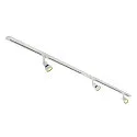 SLV 3er Set 1-Phasen Strahler PURI TRACK, inkl. 3x LED GU10 4.3W 2700K 245lm 40° + 2 Schienen + Zubehör, weiß