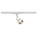 1-Phasen Strahler PURI TRACK, GU10 QPAR51 / 111, IP20, inkl. Adapter + abnehmbarem Dekoring, weiß