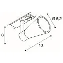 1-Phase-Spot AVO, GU10, incl. 1-Phase adaptor, black