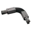 Flex coupler for 3-Phase High voltage Track, black
