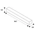  Flex coupler for 3-Phase High voltage Track, black