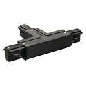 T-coupler for 3-Phase High voltage Track, Earth left, T-coupler 1, black