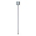 EUTRAC Pendelabhängung 60cm starr für 3-Phasen HV-Schiene, M13 Gewinde, silbergrau