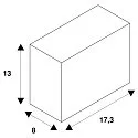 SLV Fitting box for BEDSIDE, black