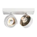 SLV Wand- und Deckenleuchte KALU CW DOUBLE QPAR111, 2x GU10 max. 75W, kardanisch, weiß