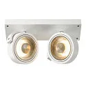 SLV Wand- und Deckenleuchte KALU CW DOUBLE QPAR111, 2x GU10 max. 75W, kardanisch, weiß