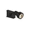 SLV Wall luminaire PURI 1 Ceiling luminaire, GU10, max. 1x50W, with Decoring, black