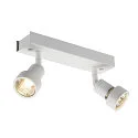 SLV Wandleuchte PURI 2 Deckenleuchte, GU10, mit Dekoring, weiß