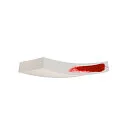 SLV Plaster Wall luminaire GL 102 CURVE, white plaster, R7s 78mm