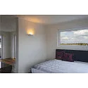 SLV Plaster Wall luminaire GL 102 CURVE, white plaster, R7s 78mm