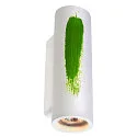 SLV Gips-Wandleuchte PLASTRA Tube, 2xGU10, weiß