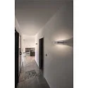 SLV Wandleuchte ASSO LED 300, oval, 2x5W LED, 3000K, alu gebürstet/weiß