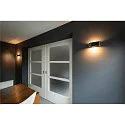 SLV Wandleuchte OSSA 300, R7s 118mm, QT-DE12 max.120W, Oval, Up/Down, Schwarz