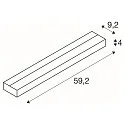LED Wall luminaire SEDO 14 LED, 17W, 3000K, square, glass satined, white