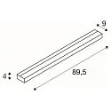 LED Wandleuchte SEDO 21, Up/Down, 89.5cm, 230V / sek. 700mA, SMD 22W 3000K 2500lm, Glas satiniert, Weiß