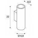 Wandleuchte ENOLA_B UP-DOWN, 2xGU10