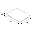 SLV Mounting frame for DOWNUNDER PUR 120, 18 x 14cm, square, steel