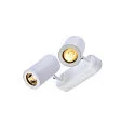 Wand- und Deckenstrahler ENOLA B DOUBLE SPOT, 2-flammig, 2x GU10, IP20, dreh- und schwenkbar, Aluminium, weiß