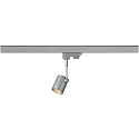 Strahler BIMA 1 GU10 50W, inkl. 3-Phasenadapter, silbergrau