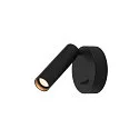 Premium-LED Wandleuchte KARPO 30 WL, Single, 6W 3000K 360lm 40°, mit Schalter, Schwarz