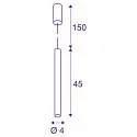 Premium-LED Pendelleuchte HELIA 40 PD, 12W 3000K 700lm 30°, TRIAC dimmbar, Schwarz