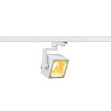 LED 3-Phasen Strahler EURO CUBE, Würfelform, CRi >90, kardanisch, inkl. Adapter, schaltbar, 26W 3000K 2470lm 60°, weiß
