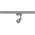 SLV Spotlight PURI Lampenkopf, GU10, max. 50W, incl. 3-Phase adapter, silver-grey