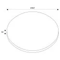 SLV Zubehör für Decken-/ Pendelleuchte FENDA - Schirmabdeckung / Diffusor, für Ø 30cm, Acrylglas weiß