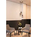 SLV Pendelleuchte LISENNE, E27, Rauchglas