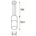 SLV Pendelleuchte LISENNE, E27, Rauchglas
