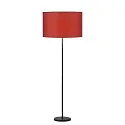 SLV Standleuchte FENDA I, GERADE, Höhe 145cm, E27, mit Fußschalter, ohne Schirm, Aluminium, schwarz